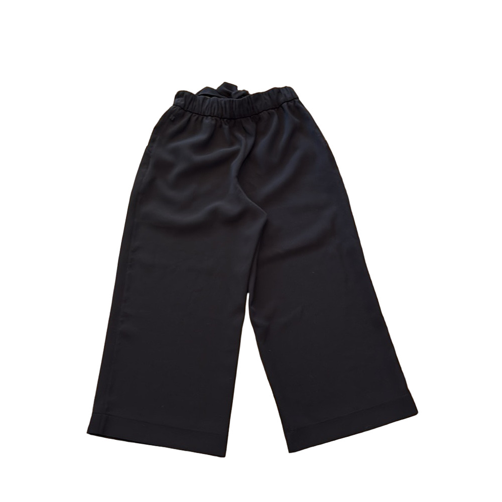 Lululemon Black Noir Crop Trouser Flowy Business Office Pant | Size 4 EUC - Picture 4 of 5